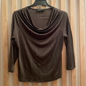 Jones New York kaki Cowl Neck Sweater